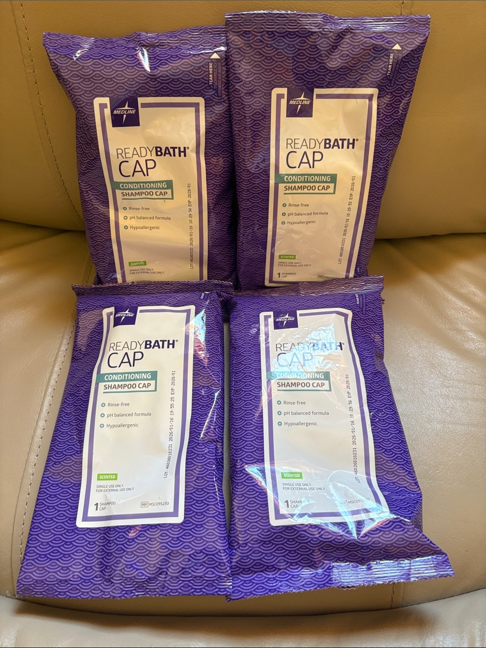 4 no water needed Shampoo Caps